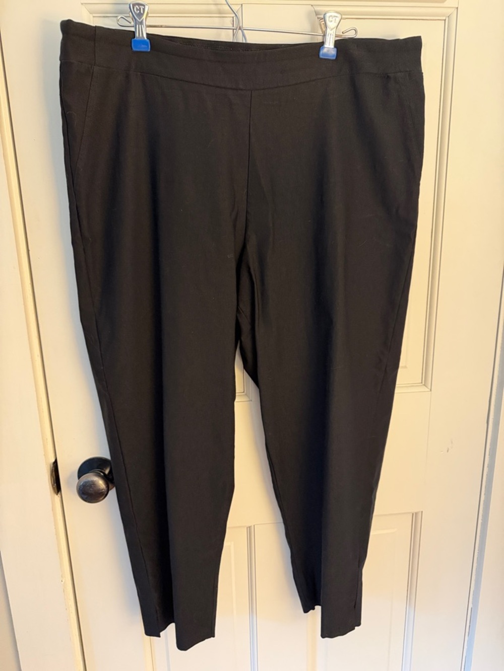 Habitat Black Cropped Pull-On Ponte Pants